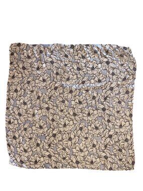 Chan Luu 100% Silk Floral Blue Scarf